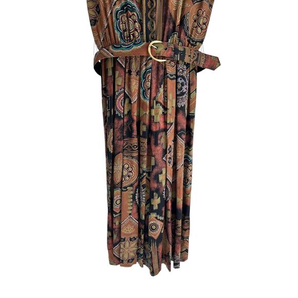 Vintage USA Peri Petites‎ Women’s Size 8 80s Boho Midwestern Dress - Picture 4 of 8